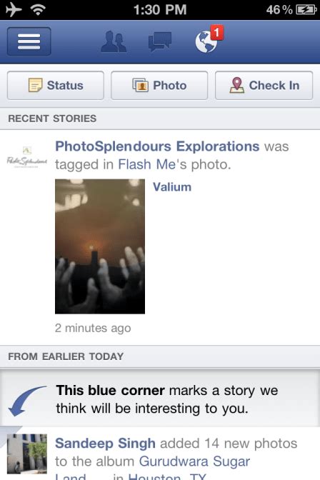 Facebook for iphone 4